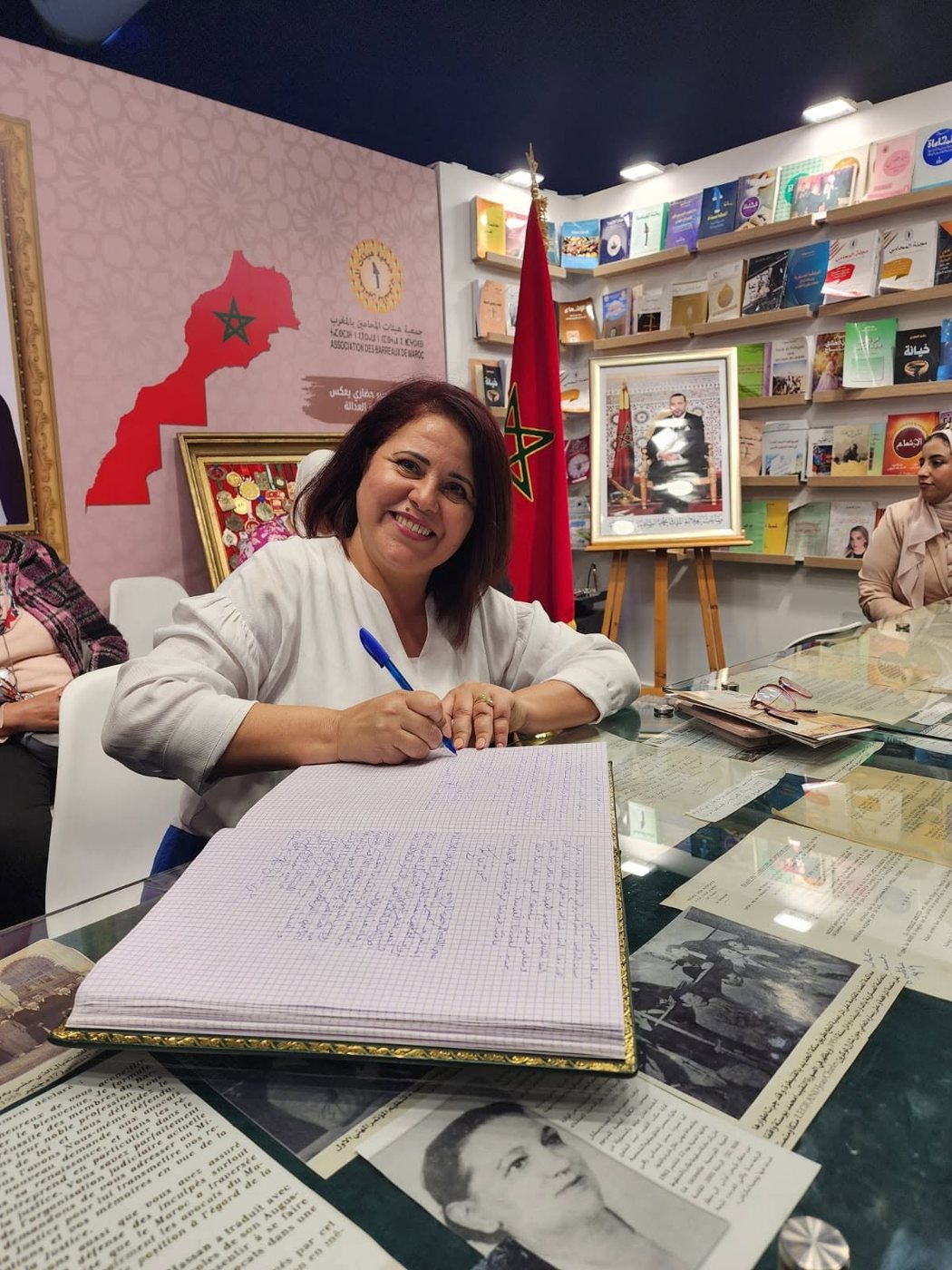 Signature du livre d'or